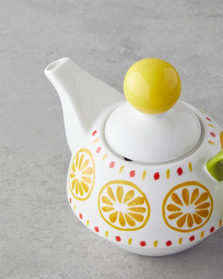 Lemon New Bone China Demlik 400 ml Sarı