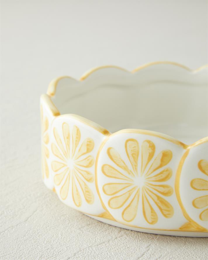 Lemon Stoneware Kase 15,5 cm Sarı