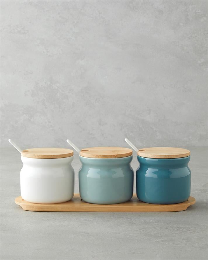 Lena Dolomite 3lü Baharatlik 28,5x9,5 cm Renkli