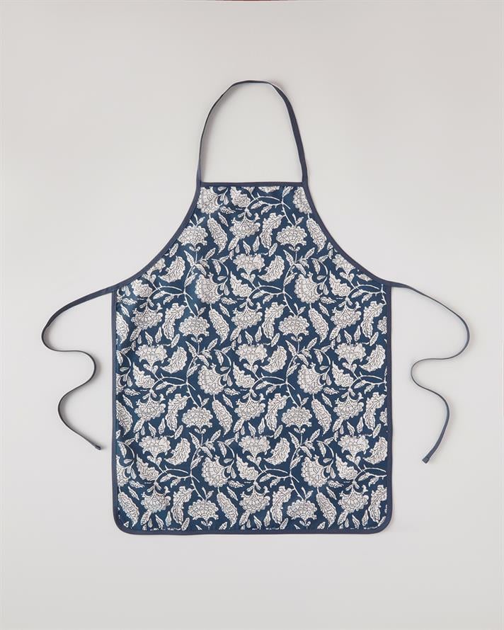 Lenna Pamuk Su Geçirmez Mutfak Önlüğü 60x75 cm Lacivert