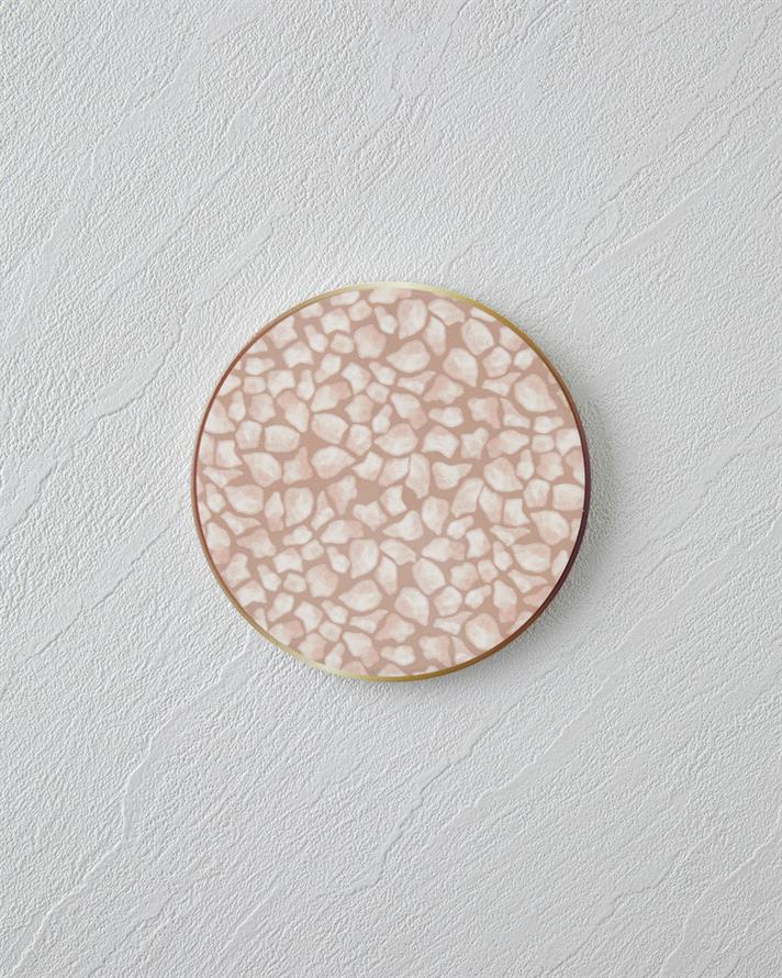 Leopa Seramik Bardak Altlığı 11 cm Bej