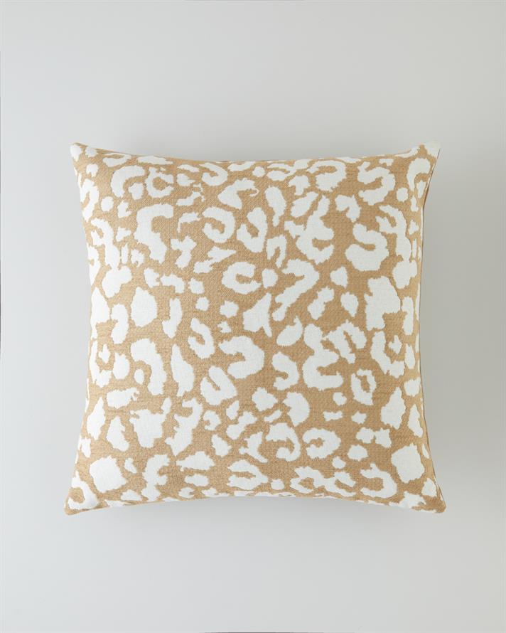 Leopura Dekoratif Kırlent 45x45 cm Açık Kahverengi