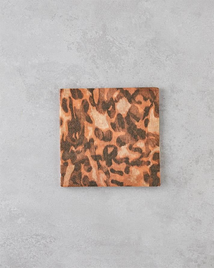 Leopura Kağıt 20li Kağıt Peçete 33x33 cm Kahverengi