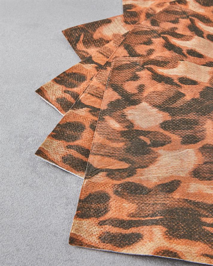 Leopura Kağıt 20li Kağıt Peçete 33x33 cm Kahverengi