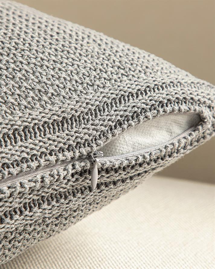 Lerca Triko Kırlent Kılıfı 40x40 cm Gri