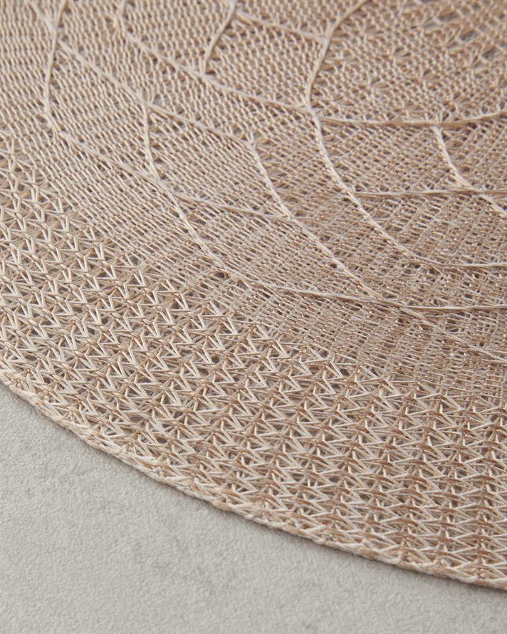 Leron Polyester 2li Amerikan Servis Bej