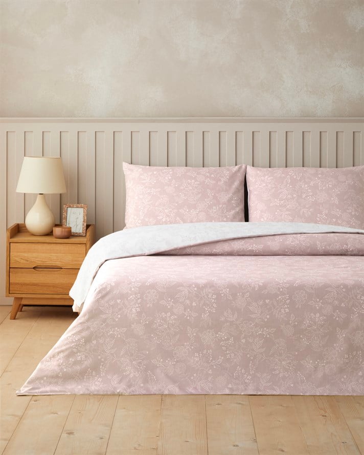 Lilitha Kolay Ütülenir Çift Kişilik Nevresim Takımı 200x220 cm Pudra
