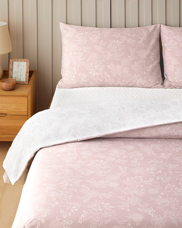 Lilitha Kolay Ütülenir Tek Kişilik Nevresim Takımı 160x220 cm Pudra