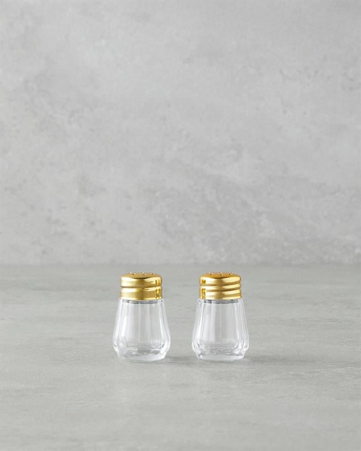 Lilla Cam 2li Tuzluk - Biberlik 4x4 cm Gold