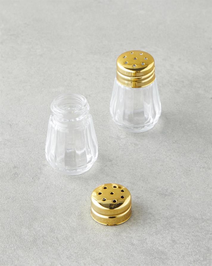 Lilla Cam 2li Tuzluk - Biberlik 4x4 cm Gold