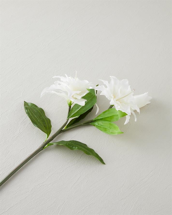 Lily Tek Dal Yapay Çiçek 70 cm Fildişi
