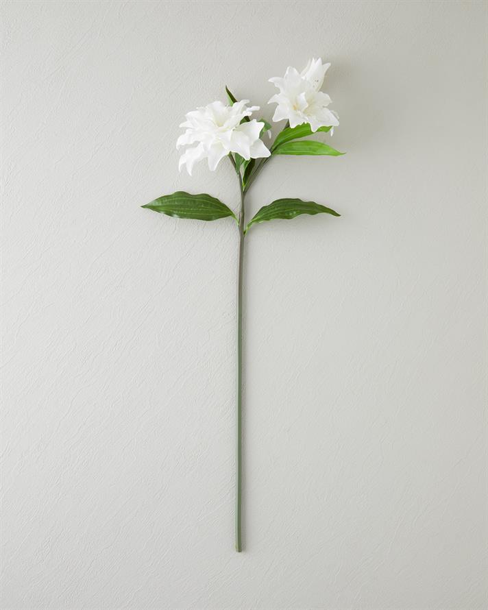 Lily Tek Dal Yapay Çiçek 70 cm Fildişi