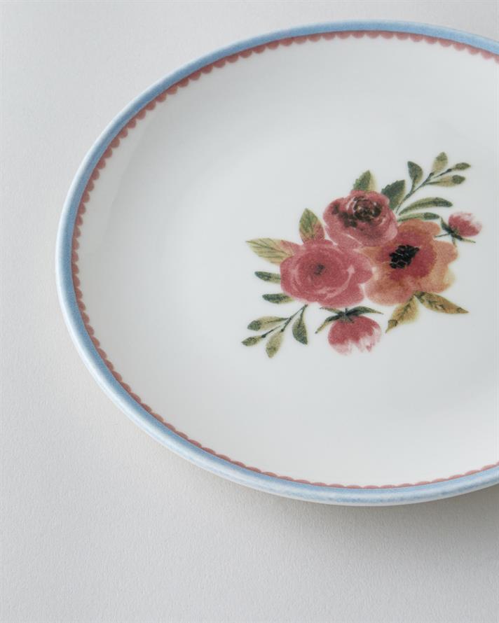 Lilya Porselen 6lı Pasta Seti 19 cm Renkli