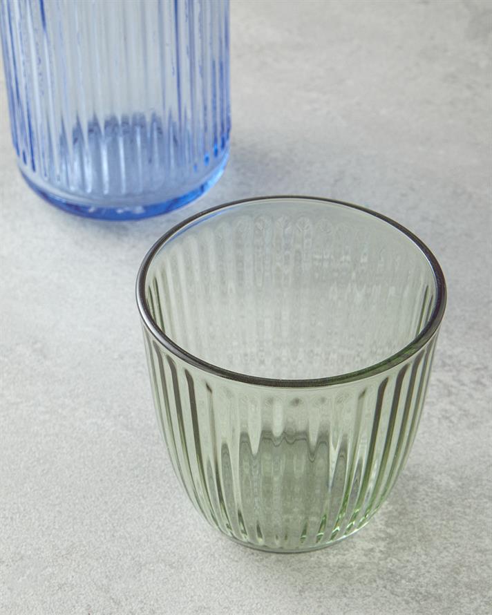 Linea Cam Başucu Sürahi 1000 ml Mavi - Yeşil