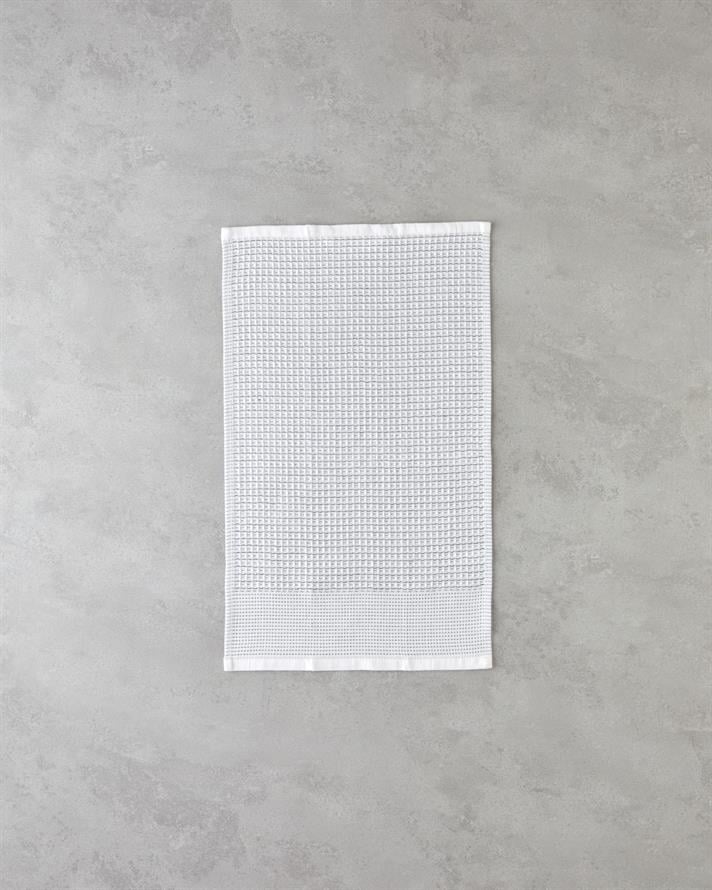 Linear Pamuk Kurulama Bezi 30x50 cm Beyaz - Gri