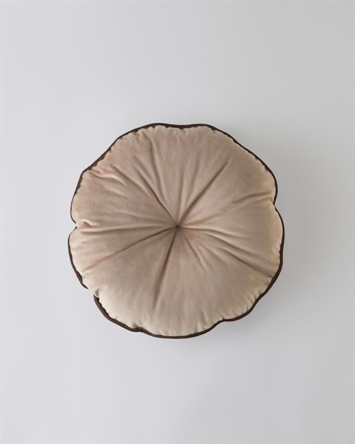 Lineta Dekoratif Kırlent 40x40 cm Açık Kahverengi