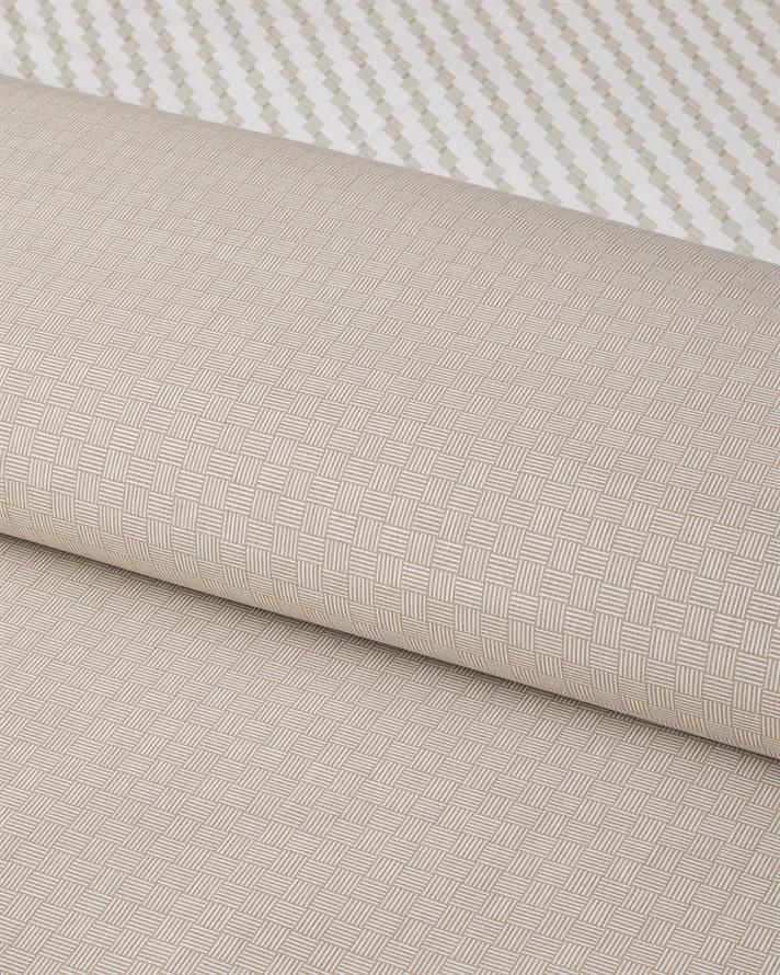 Linework Kolay Ütülenir Çift Kişilik Nevresim Takımı 200x220 cm Bej