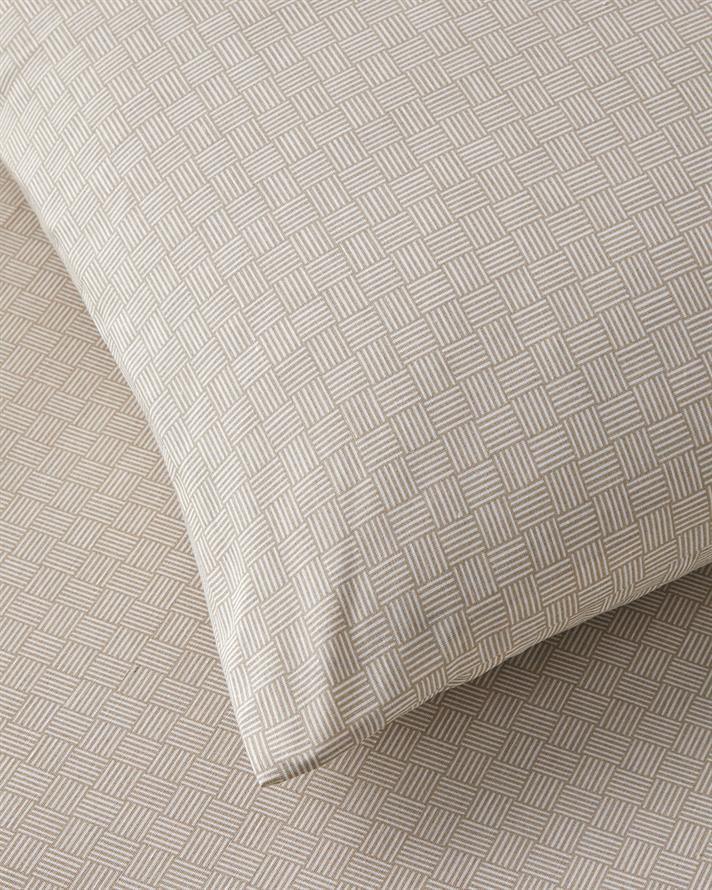 Linework Kolay Ütülenir Tek Kişilik Nevresim Takımı 160x220 cm Bej