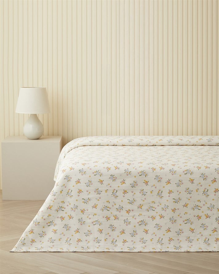 Lior Çift Kişilik Pike 200x220 cm Sarı