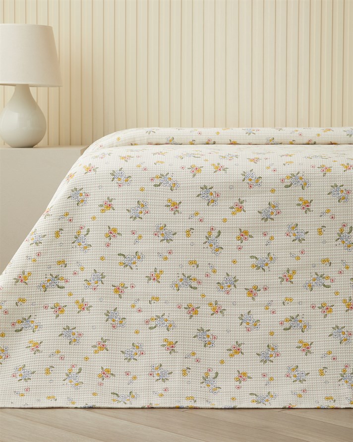 Lior Tek Kişilik Pike 150x220 cm Sarı