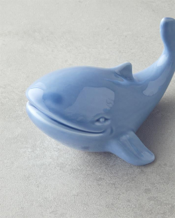 Little Whale Biblo 17,4x9,5x7,8 cm Mavi