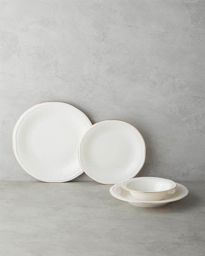 Livia Porselen Yemek Takımı Gold