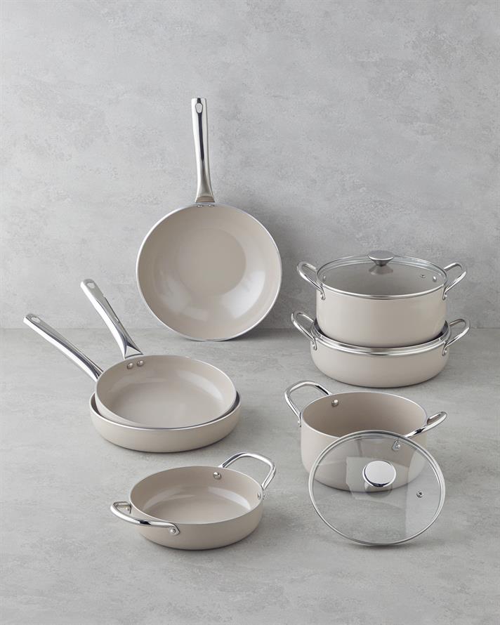 Lizbon CeraWell Seramik Sahan 20 cm Mocha