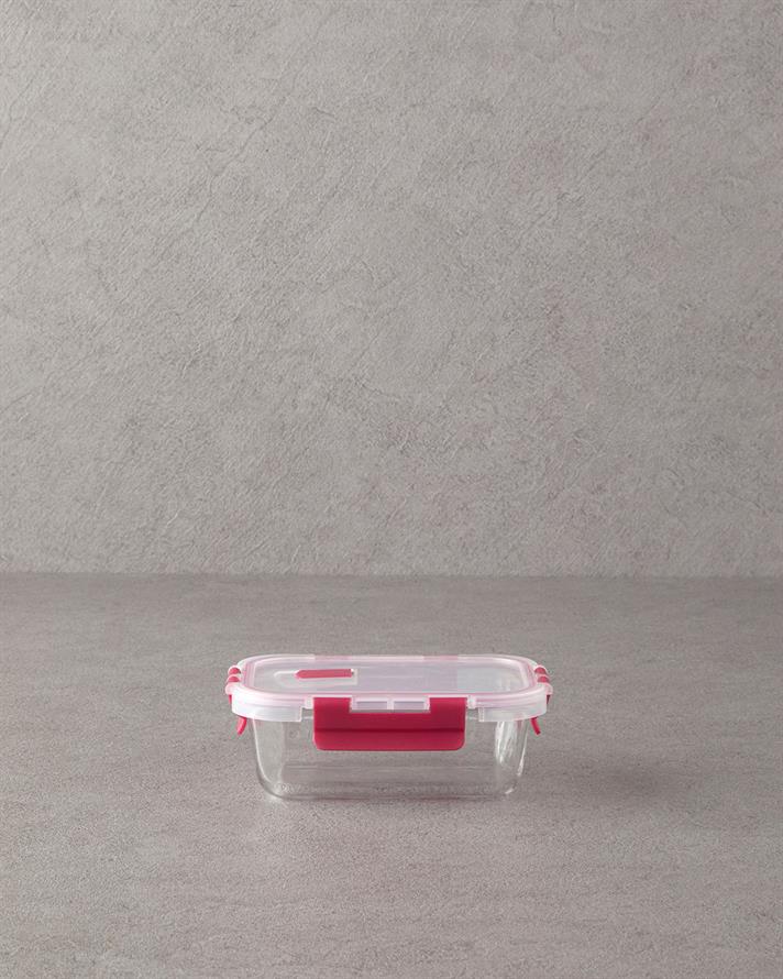 Lock&Fresh Cam Saklama Kabı Pembe