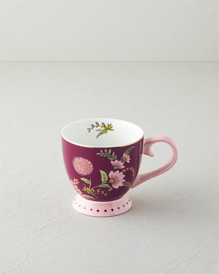 Loly New Bone China Kupa 460 ml Bordo