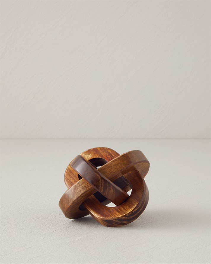 Loop Dekoratif Obje 11x11 cm Kahve