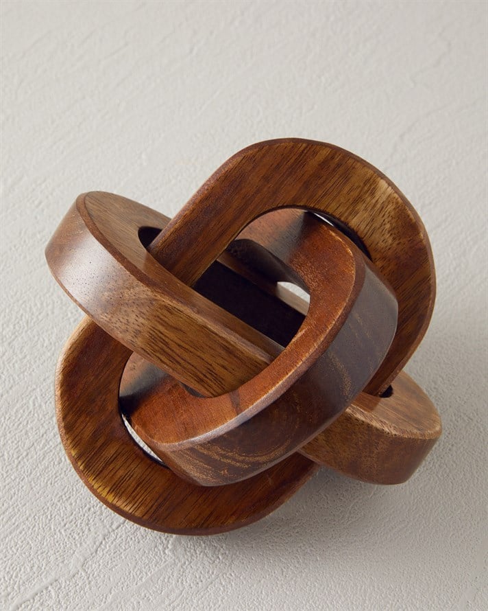 Loop Dekoratif Obje 11x11 cm Kahve