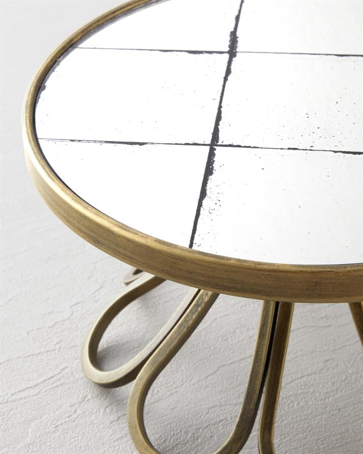 Loretta Dekoratif Tepsi 25x25x15,5 cm Bronz