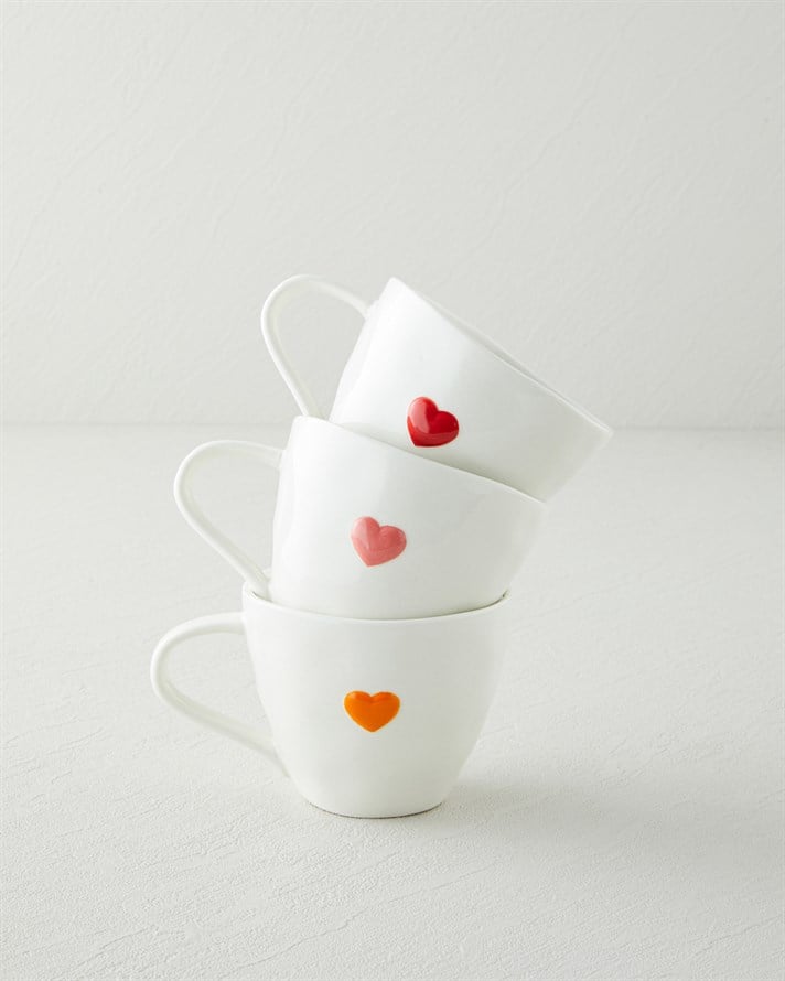 Lovelle Stoneware Kupa 320 ml Kırmızı