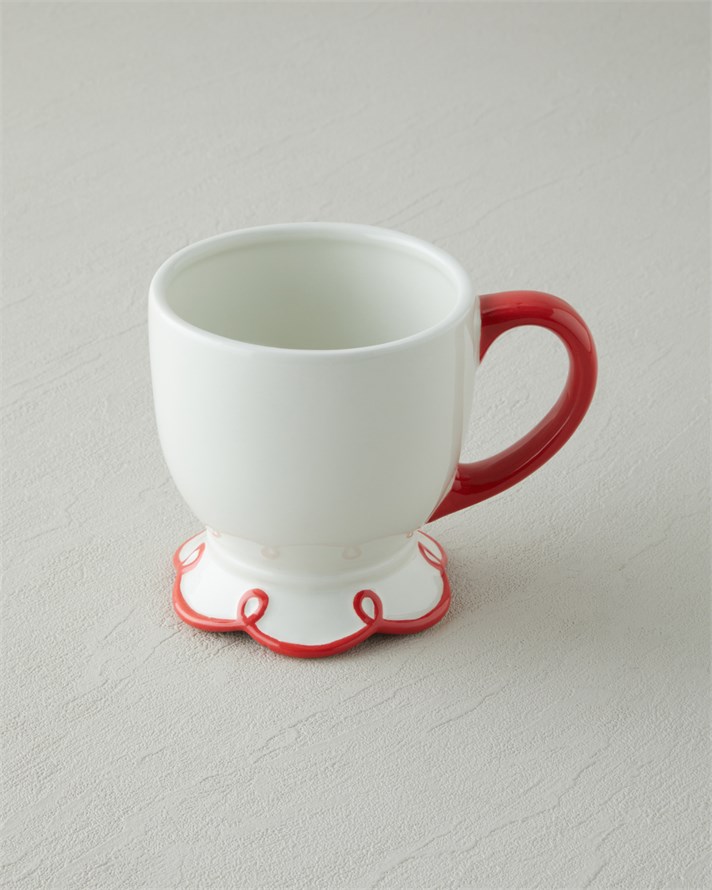 Lovely Loop Dolomite Kupa 320 ml Kırmızı
