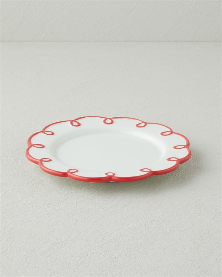 Lovely Loop Dolomite Pasta Tabağı 20,5 cm Kırmızı