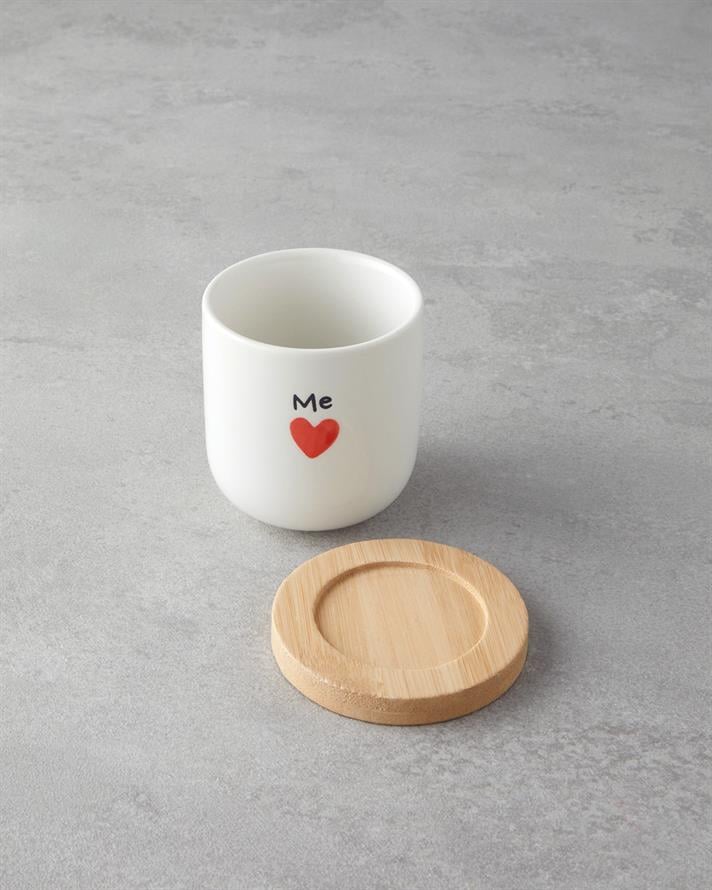 Lovely Stoneware 8 Parça 4 Kişilik Fincan 150 ml Kırmızı