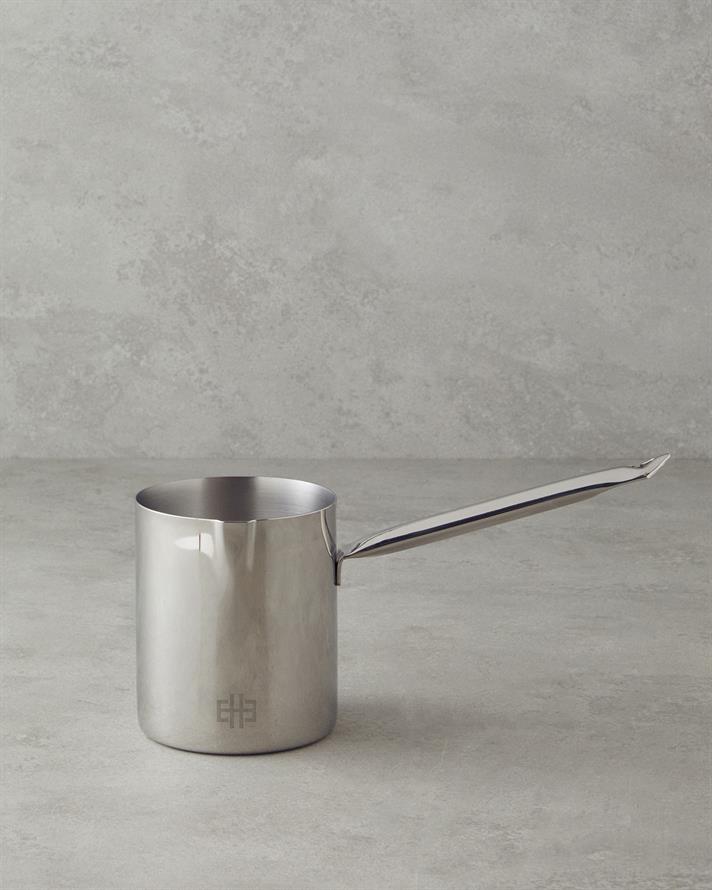 Luca Çelik Cezve Silver