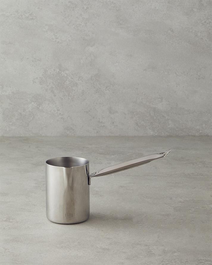 Luca Çelik Cezve Silver