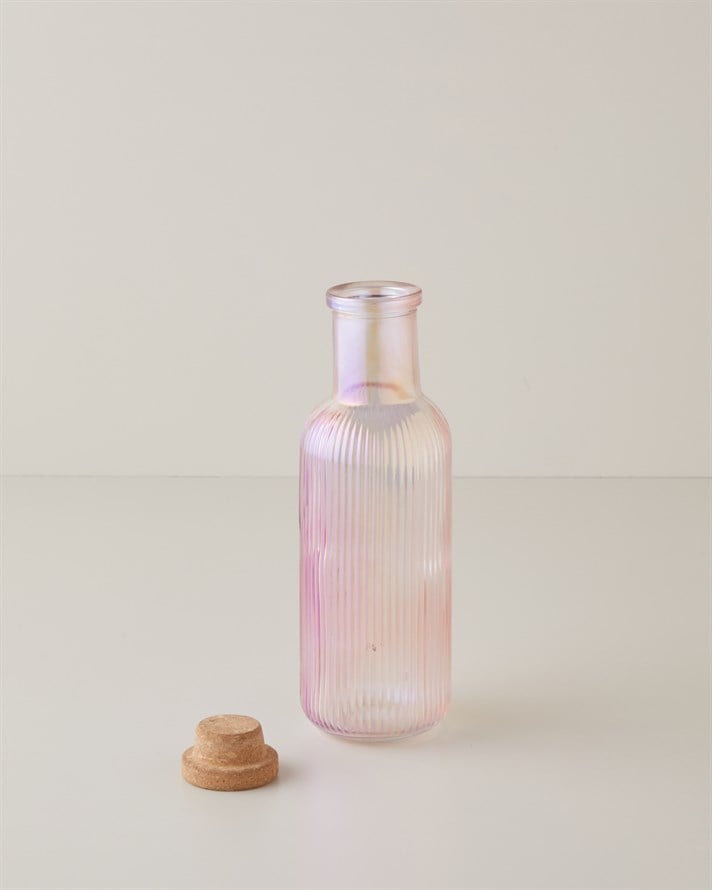 Lucan Cam Şişe 1000 ml Pembe
