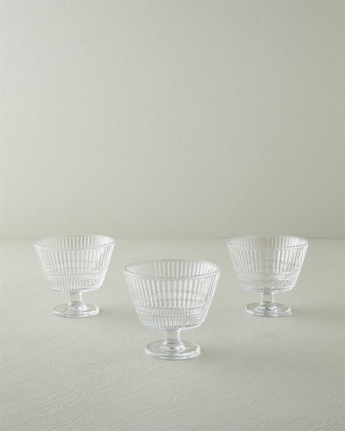 Lucent Cam 3lü Cup 315 Ml Şeffaf