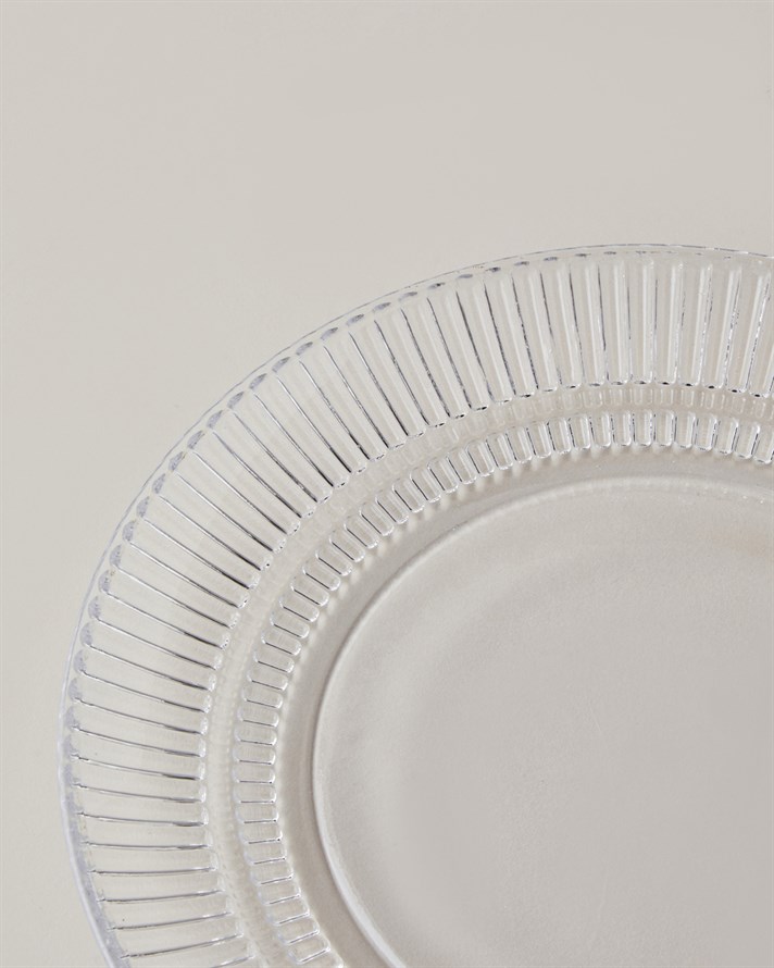 Lucent Cam Pasta Tabağı 20 cm Şeffaf