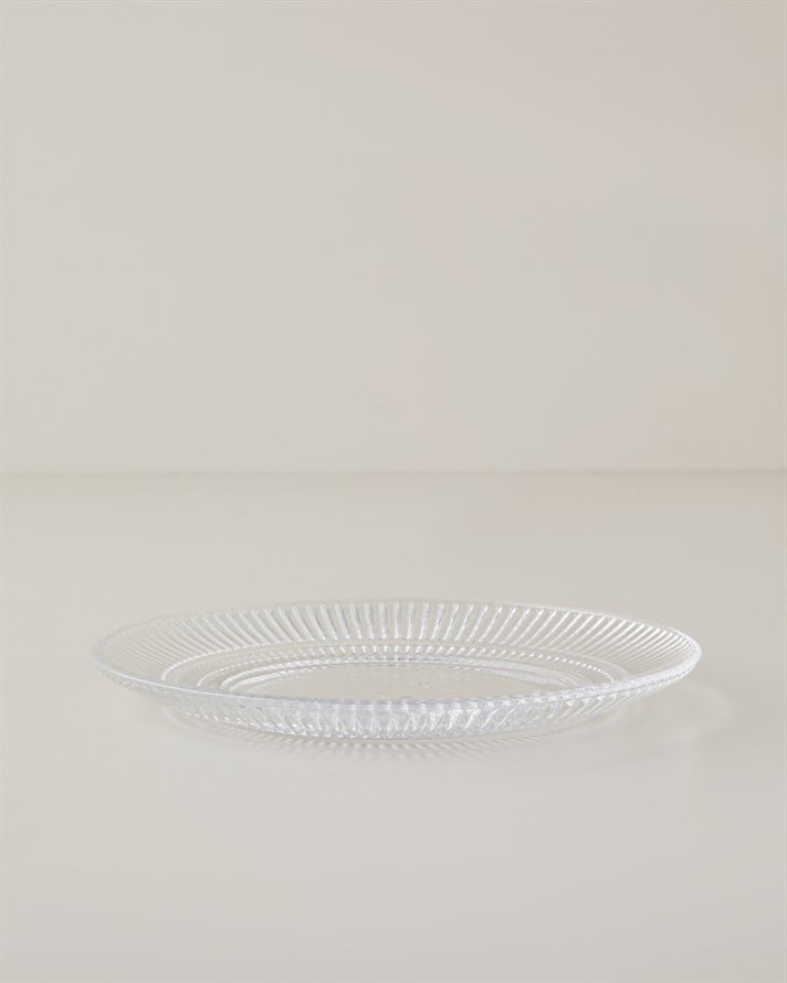 Lucent Cam Pasta Tabağı 20 cm Şeffaf