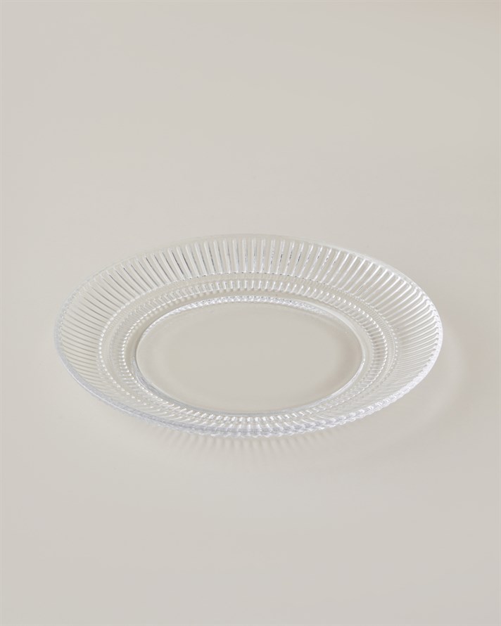Lucent Cam Pasta Tabağı 20 cm Şeffaf