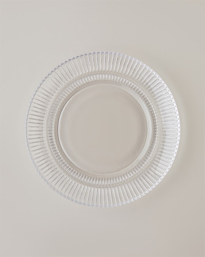 Lucent Cam Pasta Tabağı 20 cm Şeffaf