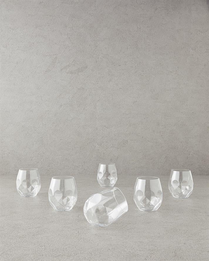 Lucienne Kristal 6lı Bardak 380 ml Şeffaf