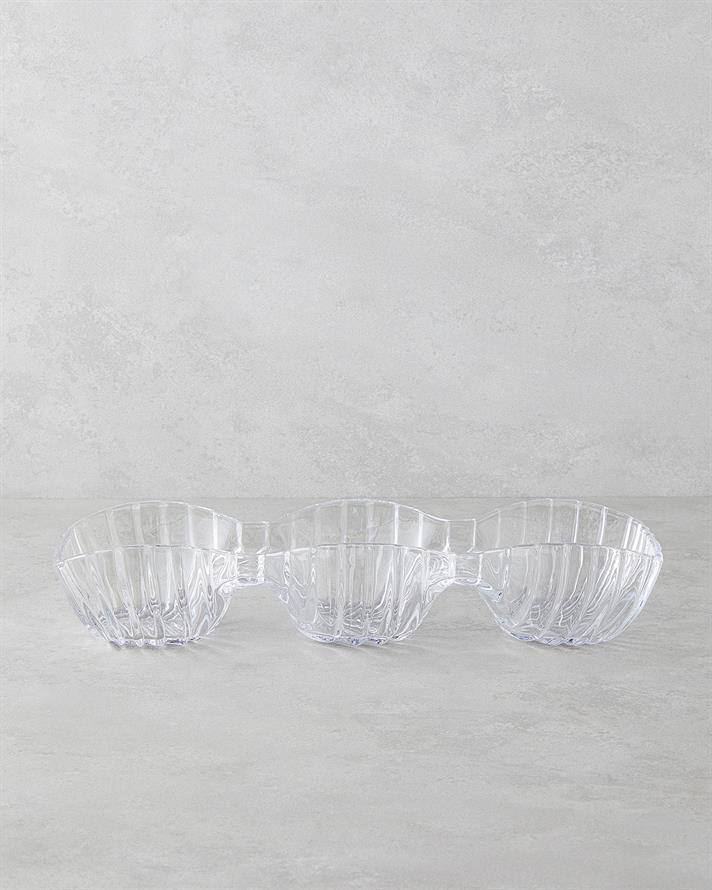 Luly Cam Sunumluk 38x13x7 Cm Şeffaf