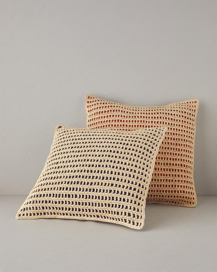 Arzu Sabancı Luly Hasır Dekoratif Kırlent Naturel