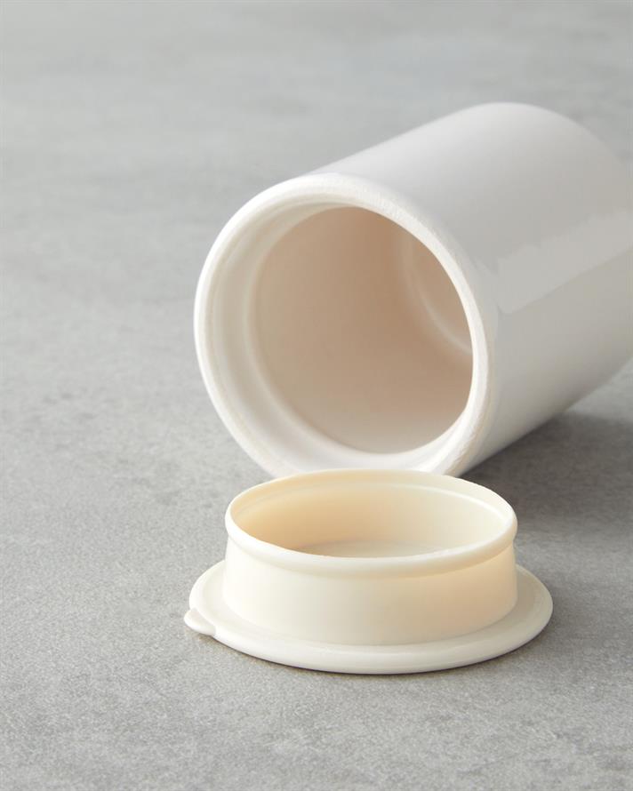 Luma Seramik 2li Tuzluk - Biberlik 6 cm Krem