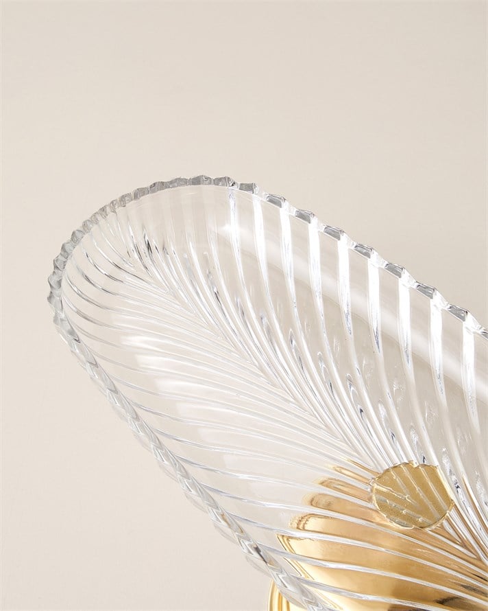 Lumin Cam Kek Standı 13,5x33 cm Gold