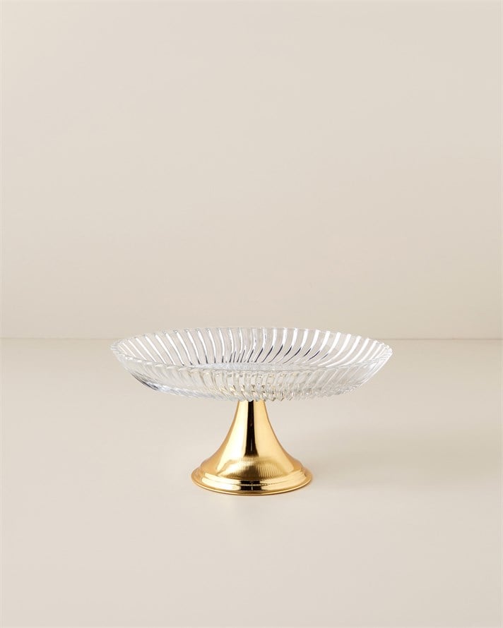 Lumin Cam Kek Standı 19,5x24,5 cm Gold